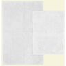 Garland Rug Queen Cotton White 21 in. x 34 in. Washable Bathroom 2-Piece Rug Set