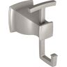 MOEN Hensley Double Robe Hook with Press and Mark in Brushed Nickel