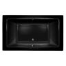 JACUZZI SIA 66 in. x 36 in. Acrylic Rectangular Drop-in Soaking Non-Whirlpool Bathtub in Black