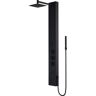 VIGO Rector 55 in. H x 6 in. W 2-Jet Shower Panel System with Adjustable Square Head and Hand Shower Wand in Matte Black