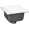 Zurn 12 in. x 12 in. Acid Resisting Enamel Coated Floor Sink with 2 in. No-Hub Connection and 6 in. Sump Depth