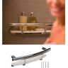 INVISIA 20 in. Concealed Screw Grab Bar And Shampoo Shelf, Designer Grab Bar, ADA Compliant (Up to 500 lb.) in Polished Chrome