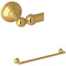 ROHL Georgian Era 19.5 in. Wall Mounted Towel Bar in Unlacquered Brass