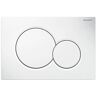 Geberit SIGMA01 Dual-Flush Actuator Plate for Sigma Series In-Wall Toilet System in White