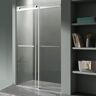 ANZZI Kahn 48 in. W x 76 in. H Sliding Frameless Shower Door/Enclosure in Polished Chrome with Clear Glass