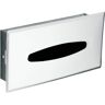 MOEN Galvanized Steel Recessed Tissue Box Holder in Stainless Steel