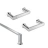 MOEN Genta LX 3-Piece Bath Hardware Set with 24 in. Towel Bar, Hand Towel Bar, and Toilet Paper Holder in Chrome