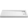 KOHLER Bellwether 60 in. x 32 in. Cast Iron Single Threshold Shower Base with Right-Hand Center Drain in White