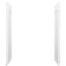 STERLING Ensemble 1-1/4 in. x 30 in. x 72-1/2 in. 2-piece Direct-to-Stud Pivot Frameless Shower End Wall in White