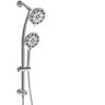 UPIKER Dual Shower Head 7-Spray Wall Mount Shower Faucet with 10 in. Handheld Combo 1.8 GPM Shower Head in Chrome