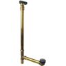 Westbrass 29 in. Linear Tip-Toe Drain Bath Waste and Overflow with Ball Joint, Polished Chrome