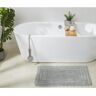 Better Trends Lilly Crochet Collection 21 in. x 34 in. Gray 100% Cotton Rectangle Bath Rug