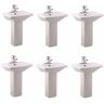 RENOVATORS SUPPLY MANUFACTURING Children's Pedestal Sinks Porcelain in White (Set of 6)