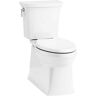 KOHLER Corbelle Comfort Height Revolution 360° 12 in. Rough-In 2-Piece 1.28 GPF Single Flush Elongated Toilet in White