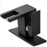 Boyel Living Single Handle Single Hole Bathroom Faucet with Deck Plate Included and LED Temperature Sensor Light in Matte Black