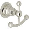 ROHL San Giovanni J-Hook Double Robe/Towel Hook in Polished Nickel