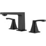 Tomfaucet 8 in. W spread Deck Mount 2-Handle Bathroom Faucet in Matte Black