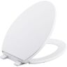 KOHLER Brevia Elongated Closed Front Toilet Seat in White