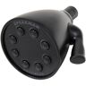 Speakman Icon 3 -Spray Patterns with 1.75 GPM 3.63 in. Wall Mount Fixed Shower Head with Anystream Technology in Matte Black