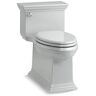 KOHLER Memoirs Stately 1-Piece 1.28 GPF Single Flush Elongated Toilet in Ice Grey (Seat Included)