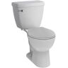 Delta Foundations 2-piece 1.28 GPF Single Flush Round Front Toilet in White Seat Included (3-Pack)