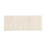 Madison Park Tufted Pearl Channel 24 in. x 58 in. Wheat Polyester Runner Bath Rug