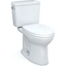 TOTO Drake Modern 2-Piece 1.28 GPF Single Flush Elongated ADA Comfort Height Toilet in Cotton White, SoftClose Seat Included