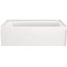 Delta Classic 500 60 in. x 30 in. Soaking Bathtub with Right Drain in High Gloss White