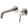 SUMERAIN Modern Single Handle Wall Mounted Bathroom Faucet in Brushed Nickel