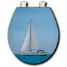 Sailing Round Closed Front Toilet Seat in White