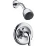 Ultra Faucets Vantage Single Handle 1-Spray Shower Faucet 1.8 GPM with Pressure Balance in Polished Chrome (Valve Included)