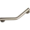 Delta 16 in. x 1-1/4 in. Concealed Screw ADA-Compliant Decorative Angled Grab Bar in Brushed Nickel