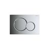 Geberit SIGMA01 Dual-Flush Actuator Plate for Sigma Series In-Wall Toilet System in Polished Chrome