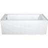 Hydro Systems Shannon 60 in. Acrylic Rectangular Alcove Whirlpool Bathtub in White