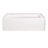 Delta Classic 500 60 in. x 32 in. Soaking Bathtub with Right Drain in High Gloss White
