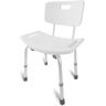 DMI Medical Heavy-Duty Spa Bathtub Tool-Free Assembly Adjustable Height Shower Chair Bath Seat Bench with Black, White