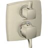 Hansgrohe Ecostat Classic 2-Handle Shower Trim Kit in Brushed Nickel Valve Not Included