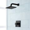 SIGNATURE HARDWARE Rigi Single Handle 1-Spray Shower Faucet 1.8 GPM with Pressure Balanced in. Matte Black