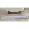 Better Trends Hotel Collection White/Sand 20" x 60" 100% Cotton Bath Rug