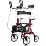 Aoibox 4-Wheel Stand Up Rollator in Red