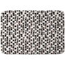 DenyDesigns. Wagner Campelo Rock Dots 1 34 in. x 21 in. black Memory Foam Bath Mat