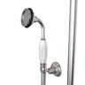 DreamLine Abbey 10 in. x 28 in. 1/2 in. Shower Faucet Set with Handshower in Brushed Nickel