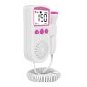 Aoibox Home Fetal Heart Rate Monitor for Pregnancy Baby Fetal Sound Heart Rate Detector in Pink