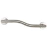 CSI Bathware 18 in. Left-Hand Modern Wave Shaped Grab Bar in Satin Stainless