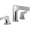 Delta Zura 8 in. Widespread 2-Handle Bathroom Faucet with Metal Drain Assembly in Chrome