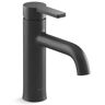 KOHLER Venza Single-Handle Single-Hole Bathroom Faucet in Matte Black