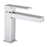 LaToscana Quadro Single Hole Single-Handle Bathroom Faucet in Chrome