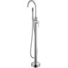 Eisen Home SevenFalls Single-Handle Floor Mounted Freestanding Tub Faucet with Handheld Shower in Polished Chrome