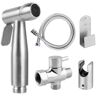 Tidoin Non- Electric Bidet Sprayer Bathroom Accessory Bidet Attachment with Hose in Silver