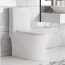 Swiss Madison St. Tropez 1-Piece 1.1/1.6 GPF Dual Flush Elongated Toilet in Glossy White